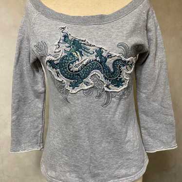 VIVIENNETAM DRAGON HEAD EMBROIDERYトレーナー