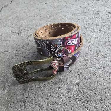 小物 Rare Ed Hardy Studs Design Belt Rare Ed Hardy 00s Studs Design Belt - メルカリ