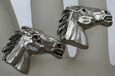 ヴィンテージ！Horse Head Stallion Clamper バングル horse head vintage cuff - Gem