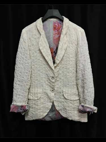 GEOFFREY B. SMALL／Organic Linen Jacket Geoffrey B Small Handmade Lightweight Linen Long Jacket in