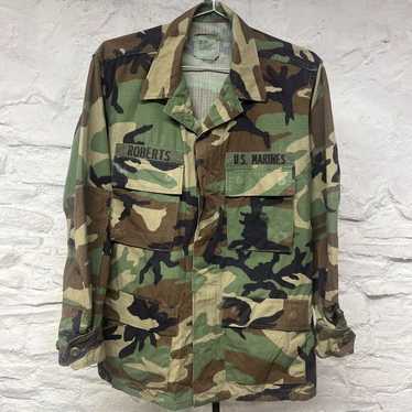 80s USMC military 迷彩ジャケット　レア Rare VTG USMC United States Marine Corps Camouflage Button
