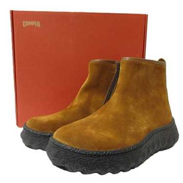 CAMPER Ground MICHELIN 本革ブーツ　ブラウン36サイズ Ground Brown Ankle Boots for Men - Spring/Summer collection