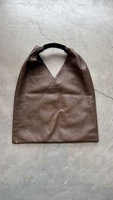 ★MM6 MAISON MARGIELA★JAPANESE DRAPED MINI★BROWN Maison Margiela Japanese Draped Mini Handbag In Marrone