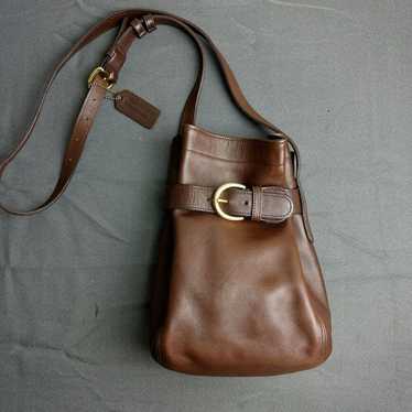 バッグ OLD COACH Soho Belted Pouch Brown VINTAGE COACH SOHO BELTED POUCH 4156 YELLOW The Yellow