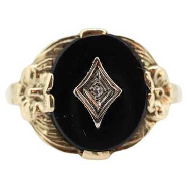 Vintage onyx ring 10k - Gem