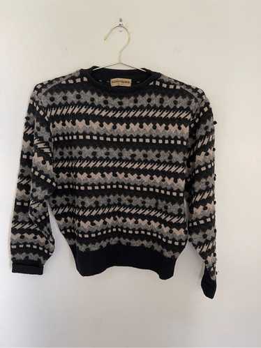ISSEY MIYAKE ニット 70's ヴィンテージ ウール 長袖 ボーダー ISSEY MIYAKE ニット 70's ヴィンテージ ウール 長袖 ボーダー
