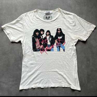 HYSTERIC GLAMOUR × RAMONES フルジップニットパーカー ピンク M