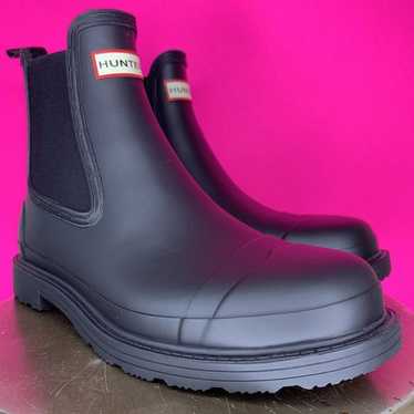 レインブーツ Hunter Chelsea Commando Women's Rain Boots Black Amazon.com | Hunter Commando Chelsea Boot Black 5 M | Rain