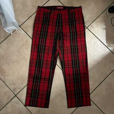 新品 18SS SUPREME Work Pant Grey Plaid 30 灰 シュプリーム