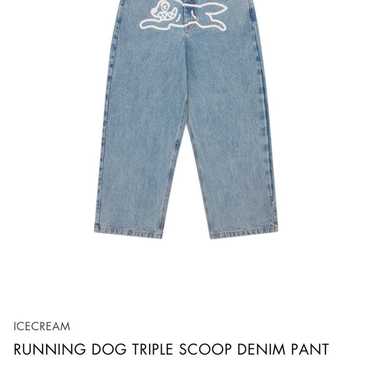Ice Cream Cream Jeans Blue Men's - SS22 - US