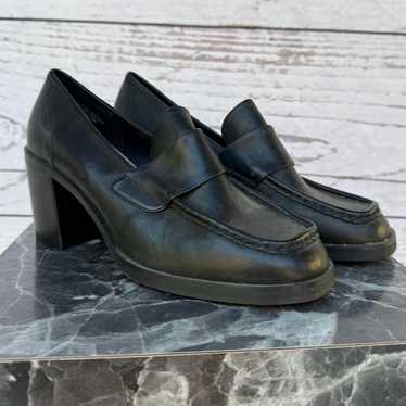 デザイン◎ 90s~ Vintage Woven Leather Loafers Nine West Vintage Brown Woven Leather Loafer Shoes Women