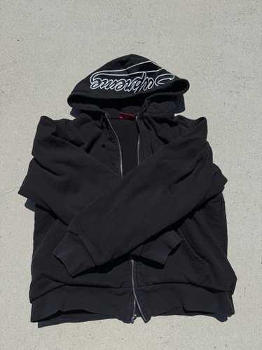 【Supreme】Arc Thermal Lined Zip Up Hooded Sweatshirt★Black Supreme Arc Logo Thermal Lined Zip Hoodie - Size XL - Black