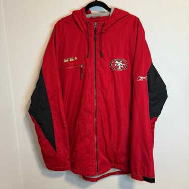 1990s San Francisco 49ers Reebok Rain Jacket XL