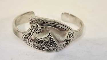 horse head vintage cuff - Gem
