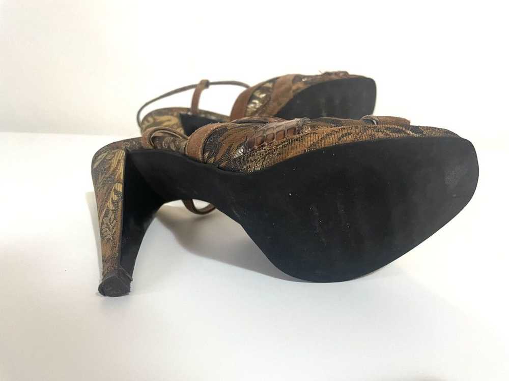 Miu Miu Authentic Miu Miu high heel sandals in go… - image 8