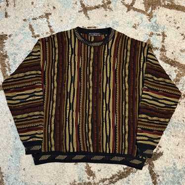 90s USA製 Protege collection 3D knit Vintage Protege 3d Knit Sweater - Gem