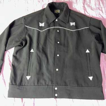 NEEDLES Piping Cowboy Logo-Embroidered Satin-Trimmed Woven