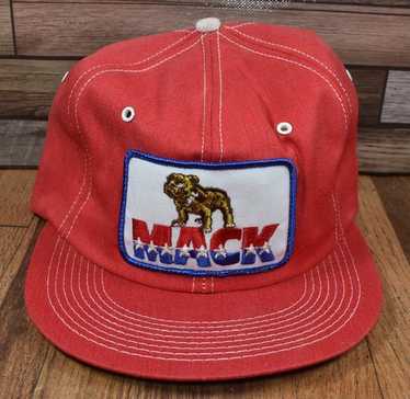Mack Trucks 赤 キャップ Manchester 80s USA製 Mack Trucks 赤 キャップ Manchester 80s USA製