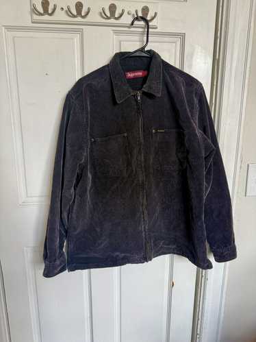 ジャケット・アウター Supreme Washed Corduroy Zip Up Shirt 24s Supreme Washed Corduroy Zip Up Shirt (SS24) - $148