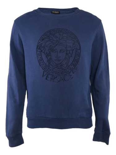 【関税込み】VERSACE MEDUSA FLAME LOGO EMBROIDERED SWEATSHIRT 関税込み】VERSACE MEDUSA FLAME LOGO EMBROIDERED SWEATSHIRT