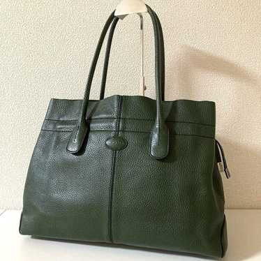 ハンドバッグ Tod'S Olive Green Leather Handbag Tods handbag green - Gem