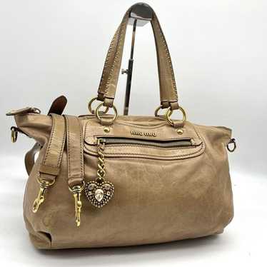 【安心発送】 Miu miu heart bag - Gem バッグ
