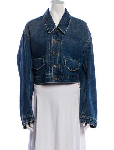 関税・送料込 KHAITE denim Grizzo デニムジャケット Grizzo denim jacket in blue - Khaite | Mytheresa