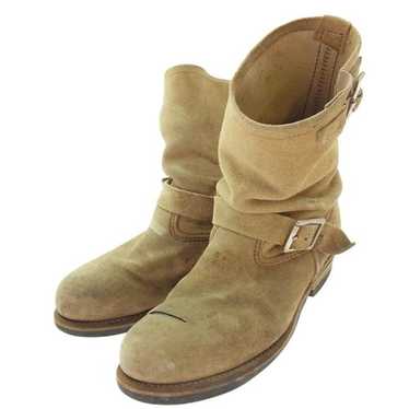 靴 REDWING / 8268 suede engineer boots Red Wing Shoes 8268 Steel Toe Engineer Boots Size 7.5D 2nds