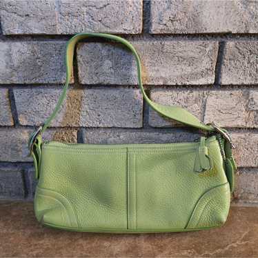 バッグ Vintage Coach Baguette Small Bag Lime Vintage Coach Baguette Small Bag Lime