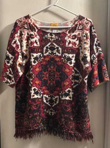 Ruby Red Women’s Size L Multi Colored Sweater Shi… - image 1