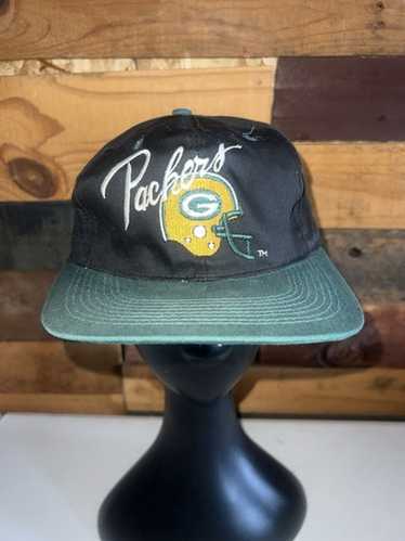 Vintage Green Bay Packers Hat Cap NFL Central Double Logo