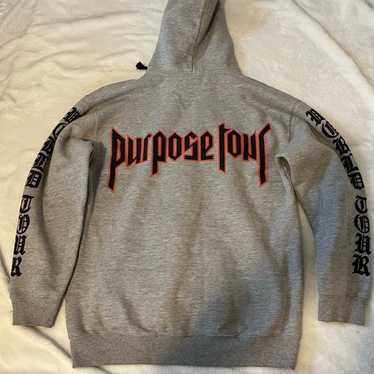 Justin Bieber Purpose Tour 2016 フーディー JUSTIN BIEBER X UO 2016 PURPOSE WORLD TOUR STAFF HOODIE GREY