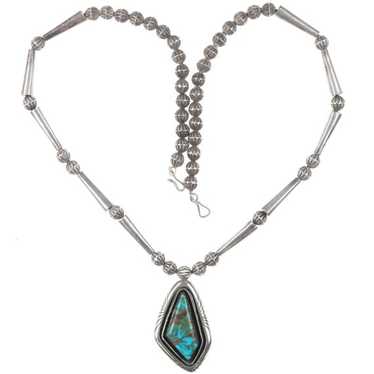Mary Marie Yazzie Lincoln インディアンジュエリー Mary Marie Lincoln Yazzie Navajo Sterling Pendant with Agate