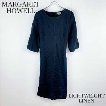 MARGARET HOWELL WIDE STRIPE LINEN　DRESS Margaret howell white linen dress - Gem