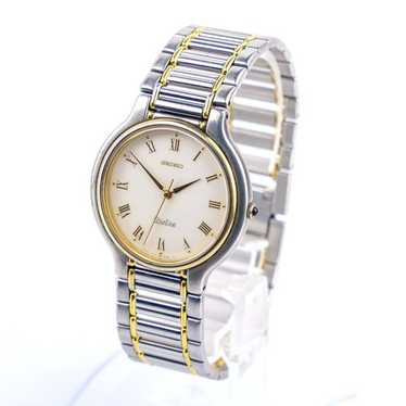 稼働 SEIKO Dolce メンズ腕時計7741-6030 Seiko Dolce Two-Tone [Ref: 7741-6030] Quartz BMBY: November