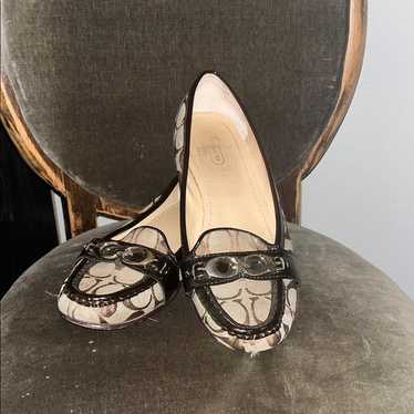 靴 COACH  ODETTE CRKL PATENT Coach Black Odette Patent Flats 8 (38.5) | Mercari
