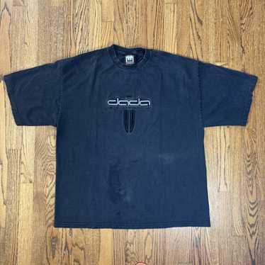 VINTAGE Dada Supreme Shirt Mens XLarge Black Pique Crown