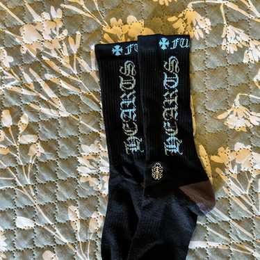 CHROME HEARTS グラフィックソックス 靴下 新品】 Lサイズ Chrome Hearts ステンシル ソックス 靴下 3足
