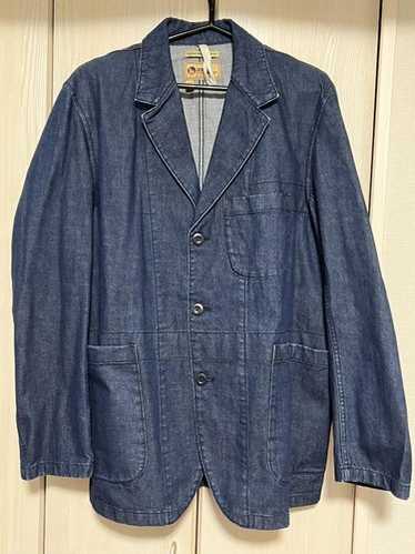 CORDUROY COLLAR WASHED COVERALL JACKET /コーデュロイ カラー