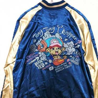 シュートワン Shoot One スカジャン 青金 美品 サイズM 希少 90s Sukajan souvenir jacket one - Gem