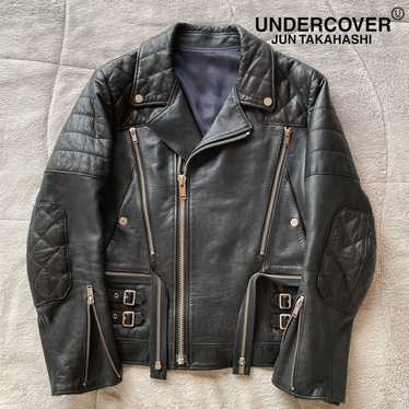 ジャケット・アウター undercoverism leather ridersjacket Undercover riders jacket - Gem