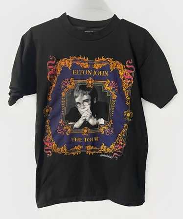 バンドT シャツエルトンジョン1997年ライブツアー　サイズM PolyGram 90s エルトンジョン Elton John ツアー Tシャツ 黒 音楽 - メルカリ
