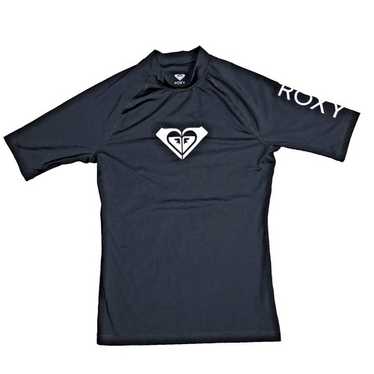 ラッシュガード ROXY Logo Short Sleeve Rash Guard BLK RE21RE244 Roxy Women's Standard Short Sleeve Rashguard – UPF 50+