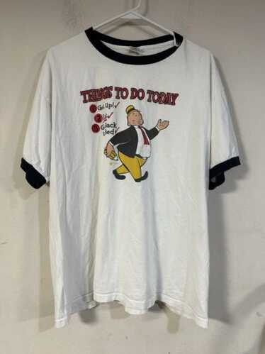 90s POPEYE Wimpy Tシャツ ヴィンテージ 古着 顔ドン アニメ Popeye wimpy t shirt - Gem