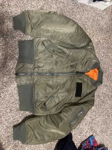 koolmildsbox00tag アルファ80年代　MA1 USA Vintage 80s Alpha Industries MA-1 Bomber Jacket Full Zip