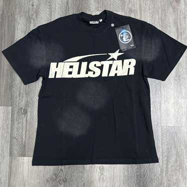【極美品】Hellstar Classic Glitter Logo Tシャツ Hellstar Classic Glitter T-Shirt (Gel Print) Black | Sole By