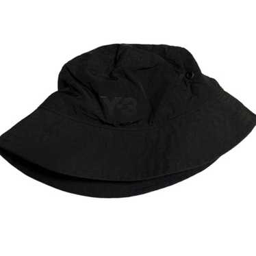 Y-3 BUCKET HAT ブラック M Men's Adidas Y-3 Yohji Yamamoto Black Leather Trim Logo