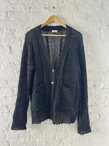 DRIES VAN NOTEN BLACK カーディガン DRIES VAN NOTEN Asymmetric merino wool cardigan | NET-A-PORTER