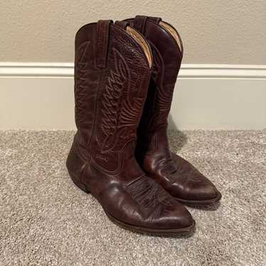 靴 Sancho Brown Leather Western Boots Spain SANCHO 2760 5100 MADE IN SPAIN WESTERN COWBOY BOOTS LEATHER