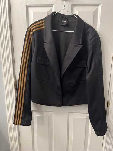 adidas☆Ivy Park Suit Jacket ビヨンセコラボ Adidas x Ivy Park Beyoncé Cropped Suit Jacket Black Gold